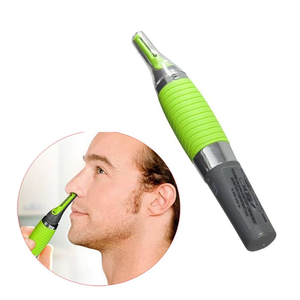 Male Nose Hair Trimmer 2In1 Facial Epilator - Rechargeable, Waterproof, Portable - Nose Hair, Ear Hair, Eyebrow Hair Chin Hair