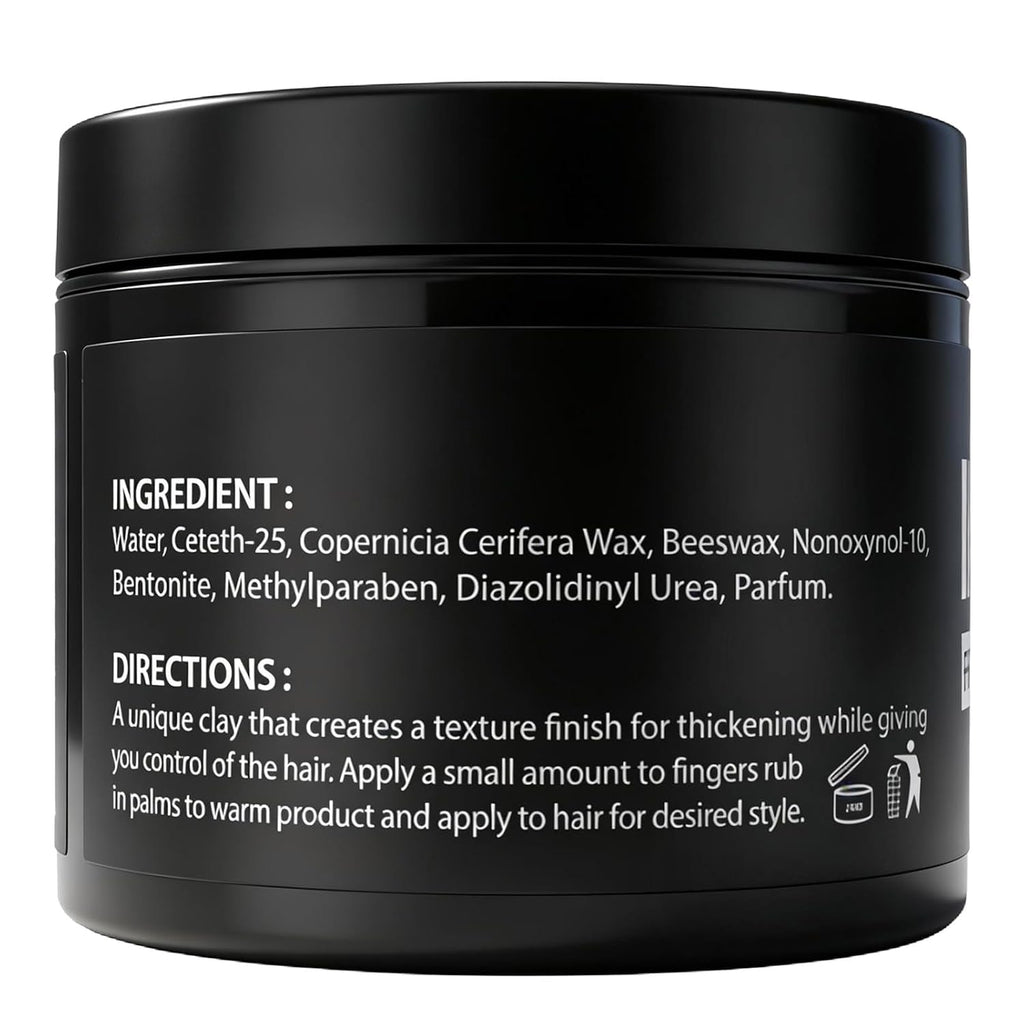 4.23Oz Men'S Hair Styling Clay, Firm Hold, Matte Finish, Hair Clay Low Shine with Natural Ingredients, Add Volume & Texture, Men'S Hair Product Ideal for All Men'S Hair Types 120G