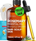Rosemary Oil Set for Hair - Rosemary Essential Oil for Hair, Skin, Scalp, Diffuser & Candle Making Scent - with Leaf Styling Aromatherapy Stone(4 Fl Oz)