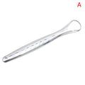 1/2PCS Stainless Steel U Type Tongue Scraper Cleaner Fresh Breath Cleaning Coated Tongue Toothbrush Oral Hygiene Care Tools